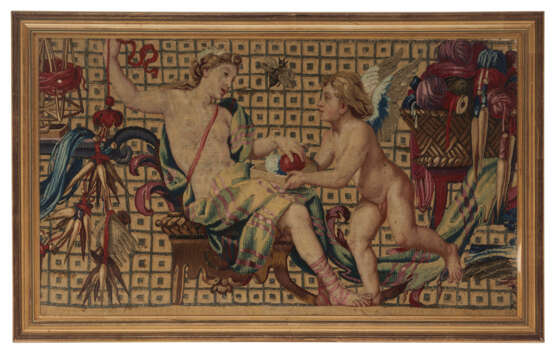 A PAIR OF GOBELINS TAPESTRY FRAGMENTS - фото 2