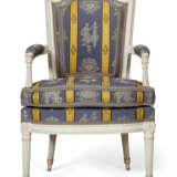 A SUITE OF LOUIS XVI WHITE-PAINTED SEAT FURNITURE - Foto 6