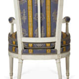 A SUITE OF LOUIS XVI WHITE-PAINTED SEAT FURNITURE - фото 8