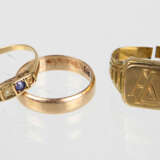 3 Ring - Gelbgold 333 / 585 - фото 1