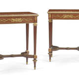 A PAIR OF FRENCH ORMOLU-MOUNTED THUYA AND AMARANTH SIDE TABLES - photo 1
