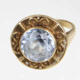 Ring mit hellblauem Stein - Gelbgold 585 - фото 1