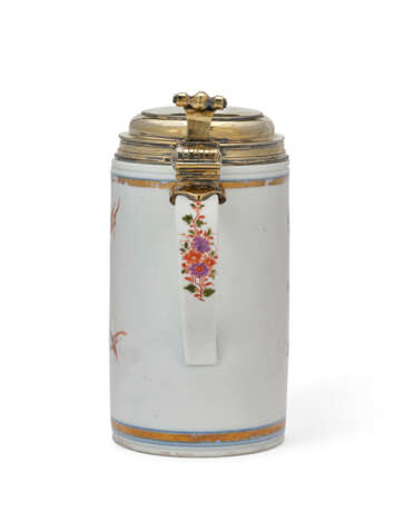 A SILVER-GILT-MOUNTED MEISSEN PORCELAIN CHINOISERIE TANKARD - фото 5