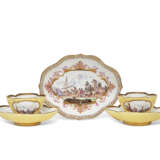 A GROUP OF MEISSEN PORCELAIN COLORED-GROUND WARES - photo 1