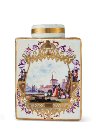 A MEISSEN PORCELAIN TEA CADDY AND COVER - photo 2