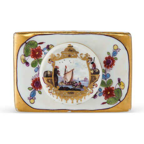 A MEISSEN PORCELAIN TEA CADDY AND COVER - Foto 6