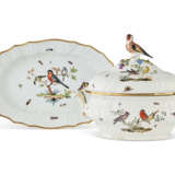 A MEISSEN PORCELAIN OVAL SOUP TUREEN, COVER AND STAND - photo 1