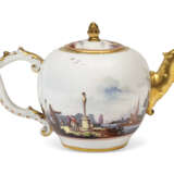 A MEISSEN PORCELAIN ARMORIAL TEAPOT FROM THE 'CAMPOFLORIDO' SERVICE AND A COVER - photo 4