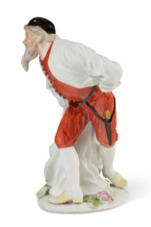A MEISSEN PORCELAIN COMMEDIA DELL'ARTE FIGURE OF PANTALONE, FORMERLY IN THE ROCKEFELLER COLLECTION - Foto 4
