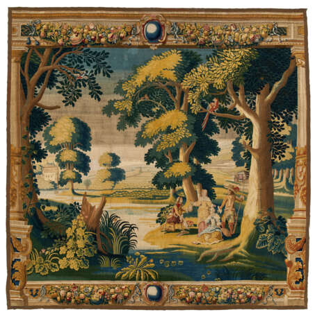 A DELFT PASTORAL TAPESTRY - photo 1