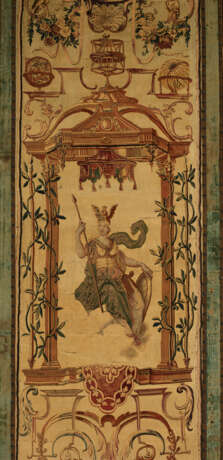 A SET OF FIVE GOBELINS TAPESTRY PANELS FROM THE SERIES 'LES DOUZE MOIS GROTESQUES' - Foto 4