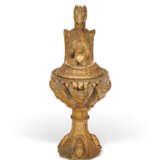 AN ITALIAN GIALLO ANTICO MARBLE AND COMPOSTION OIL LAMP - фото 8