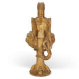 AN ITALIAN GIALLO ANTICO MARBLE AND COMPOSTION OIL LAMP - photo 9