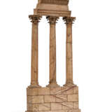 AN ITALIAN GIALLO ANTICO MARBLE AND COMPOSITION MODEL OF THE TEMPLE VESPASIAN - Foto 1