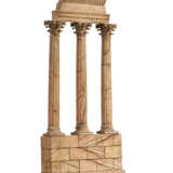 AN ITALIAN GIALLO ANTICO MARBLE AND COMPOSITION MODEL OF THE TEMPLE VESPASIAN - Foto 4
