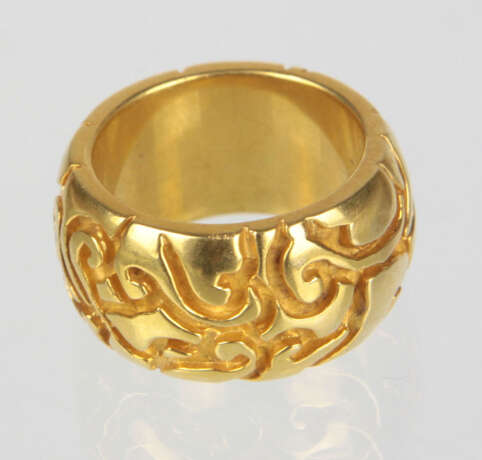 vergoldeter Silber Ring - Foto 1