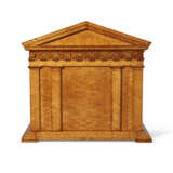 A GEORGE IV BIRD'S EYE MAPLE MEDAL CABINET IN THE FORM OF A GREEK TEMPLE - photo 2