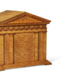 A GEORGE IV BIRD'S EYE MAPLE MEDAL CABINET IN THE FORM OF A GREEK TEMPLE - фото 3