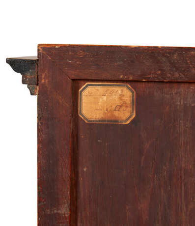 A GERMAN EBONY AND BURL-ELM WATCH STAND IN THE FORM OF A ROMAN TEMPLE - photo 7