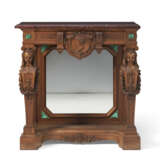A FRENCH MALACHITE-INSET CARVED WALNUT CONSOLE TABLE - photo 2