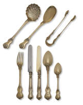A FRENCH SILVER-GILT DESSERT FLATWARE SERVICE