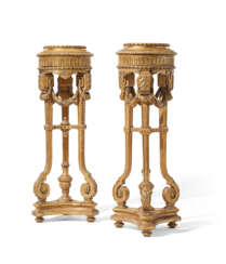 A PAIR OR FRENCH GILTWOOD JARDINIERES