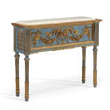 AN ITALIAN PARCEL-GILT AND BLUE-PAINTED JARDINIERE - фото 3