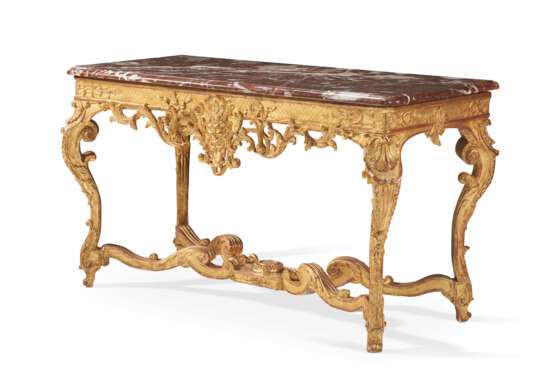 A REGENCE GILTWOOD CONSOLE TABLE - фото 3