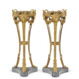 A PAIR OF FRENCH ORMOLU AND BLEU TURQUIN MARBLE ATHENIENNES - photo 3