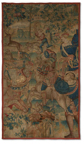 A FRANCO-FLEMISH HUNTING TAPESTRY FRAGMENT - photo 1