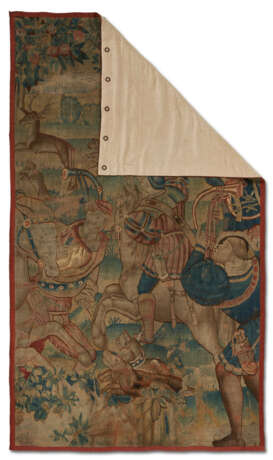 A FRANCO-FLEMISH HUNTING TAPESTRY FRAGMENT - photo 2