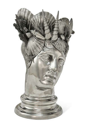AN ITALIAN SILVER-PLATED FIGURAL WINE COOLER - Foto 3