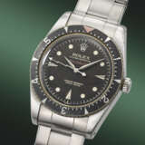 ROLEX. AN EXCEEDINGLY RARE AND IMPORTANT STAINLESS STEEL AUTOMATIC WRISTWATCH WITH BLACK HONEYCOMB DIAL AND BRACELET - фото 2