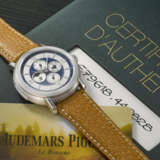 AUDEMARS PIGUET. A UNIQUE AND HIGHLY ATTRACTIVE PLATINUM MINUTE REPEATING PERPETUAL CALENDAR WRISTWATCH WITH MOON PHASES AND LEAP YEAR INDICATION - photo 3