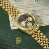 ROLEX. AN EXTREMELY RARE AND SOUGHT-AFTER 18K GOLD CHRONOGRAPH WRISTWATCH WITH BRACELET - photo 3
