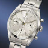ROLEX. A RARE AND EARLY STAINLESS STEEL CHRONOGRAPH WRISTWATCH WITH BRACELET - photo 2
