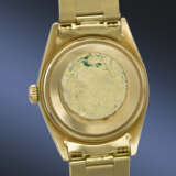 ROLEX. A RARE 18K GOLD AND DIAMOND-SET AUTOMATIC WRISTWATCH WITH SWEEP CENTRE SECONDS, ARABIC CALENDAR AND BRACELET - photo 3