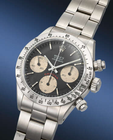 ROLEX. AN ATTRACTIVE STAINLESS STEEL CHRONOGRAPH WRISTWATCH WITH BRACELET - Foto 2