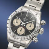 ROLEX. AN ATTRACTIVE STAINLESS STEEL CHRONOGRAPH WRISTWATCH WITH BRACELET - photo 2