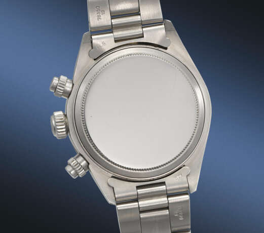 ROLEX. AN ATTRACTIVE STAINLESS STEEL CHRONOGRAPH WRISTWATCH WITH BRACELET - photo 3