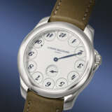 LUDOVIC BALLOUARD. AN UNUSUAL AND INNOVATIVE PLATINUM JUMP HOUR WRISTWATCH WITH `UPSIDE DOWN` NUMERALS - photo 2