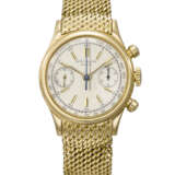 PATEK PHILIPPE. A VERY RARE AND ATTRACTIVE 18K GOLD CHRONOGRAPH WRISTWATCH WITH BRACELET - photo 1