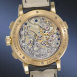 A. LANGE & SOHNE. A RARE AND HIGHLY ATTRACTIVE 18K PINK GOLD FLYBACK CHRONOGRAPH WRISTWATCH WITH OVERSIZED DATE - photo 3