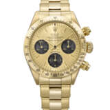 ROLEX. AN IMPORTANT AND EXTREMELY WELL PRESERVED 14K GOLD CHRONOGRAPH WRISTWATCH WITH BRACELET - photo 1