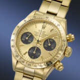 ROLEX. AN IMPORTANT AND EXTREMELY WELL PRESERVED 14K GOLD CHRONOGRAPH WRISTWATCH WITH BRACELET - фото 2