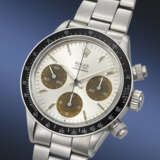 ROLEX. A RARE AND HIGHLY ATTRACTIVE STAINLESS STEEL CHRONOGRAPH WRISTWATCH WITH TROPICAL REGISTERS AND BRACELET - photo 2