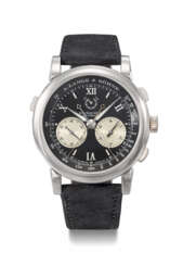 A. LANGE &amp; SOHNE. A RARE AND IMPRESSIVE PLATINUM DOUBLE SPLIT SECONDS FLYBACK CHRONOGRAPH WRISTWATCH WITH POWER RESERVE