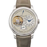 F.P. JOURNE. A RARE AND COVETED PLATINUM TOURBILLON WRISTWATCH WITH POWER RESERVE AND DEAD BEAT SECONDS - photo 1