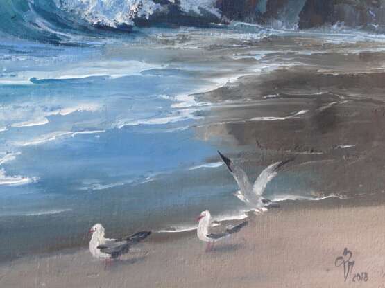“Surf and gulls” Oil paint 2018 - photo 2