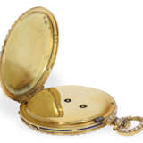 Taschenuhr: hochfeine Gold/Emaille-Damenuhr mit Pe… - photo 5